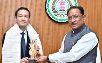 CM Vishnu Deo Sai meeting Japan Embassy Minister Abe Noriaki in Raipur
