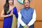 MISS INDIA CHHATTISAGARH ANUSKA MEET CM SAI