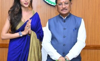 MISS INDIA CHHATTISAGARH ANUSKA MEET CM SAI