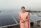 Devshri Sahu solar panel installation under PM Surya Ghar Yojana in Chhattisgarh