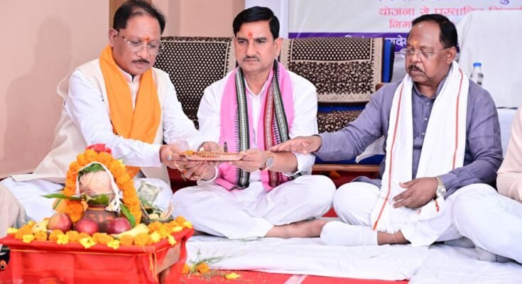cm vishnudev sai at bagia, jashpur