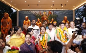 रूपकुमारी चौधरी और दीपक म्हस्के भाजपा प्रदेश कार्यालय रायपुर