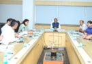 मुख्यमंत्री विष्णुदेव साय पारस पोर्टल की राज्यस्तरीय समीक्षा बैठक की अध्यक्षता करते हुए