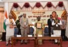 राष्ट्रपति द्रौपदी मुर्मु द्वारा माता साहिब हासी देवी की 200वीं जयंती पर ₹200 का स्मारक सिक्का जारी करने का कार्यक्रम, रायपुर